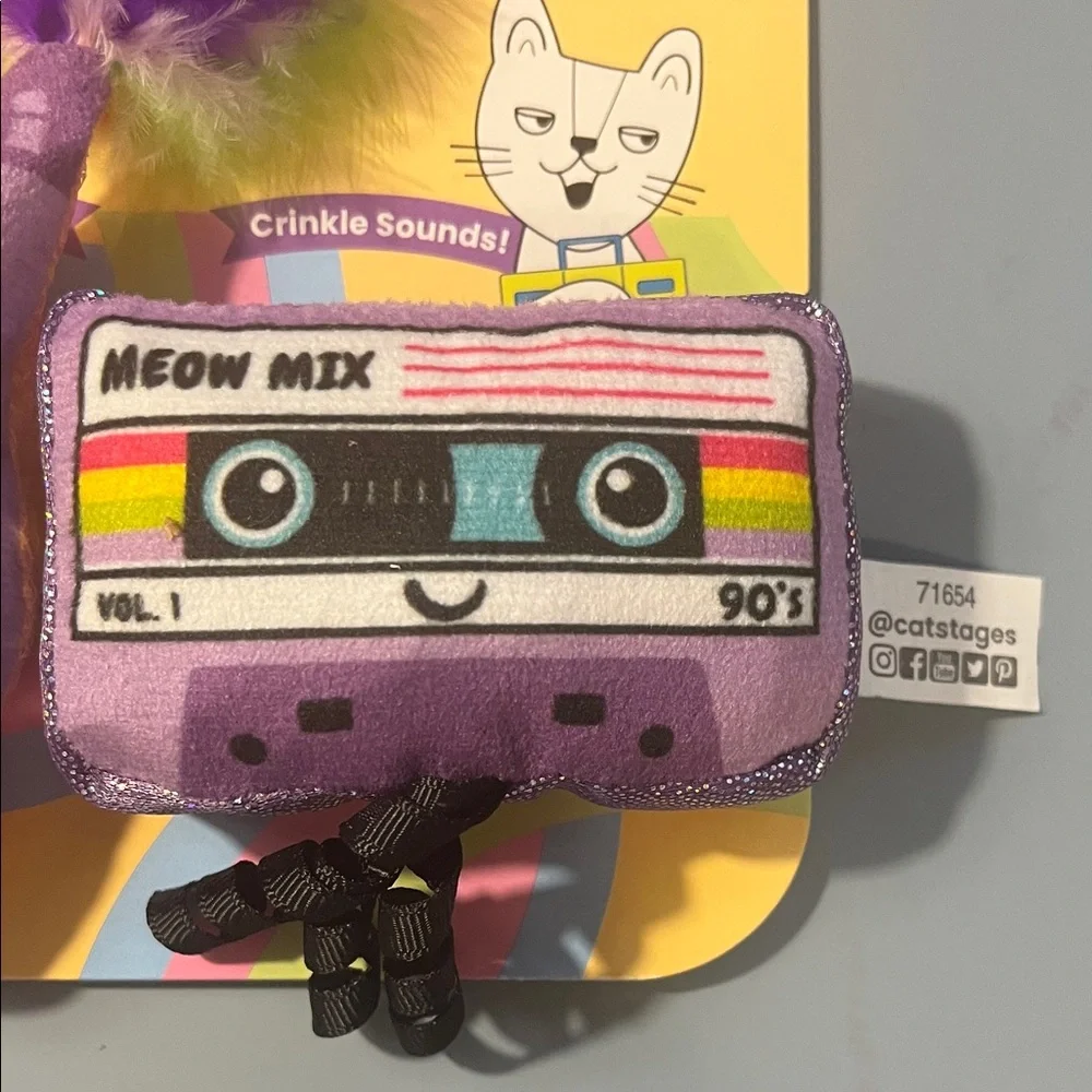 NWT CatStages So Meowsome 90s Cat Toys with Catnip